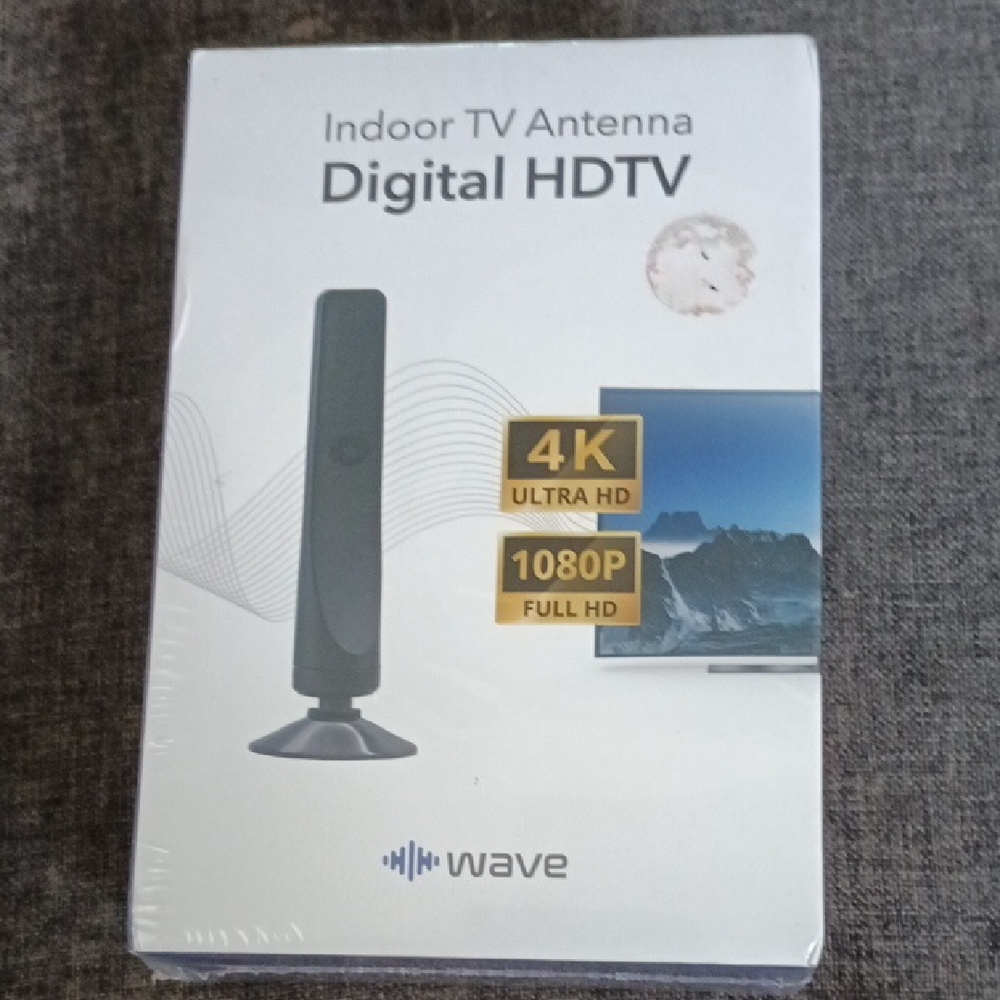 Black Indoor TV Antenna - Digital HDTV